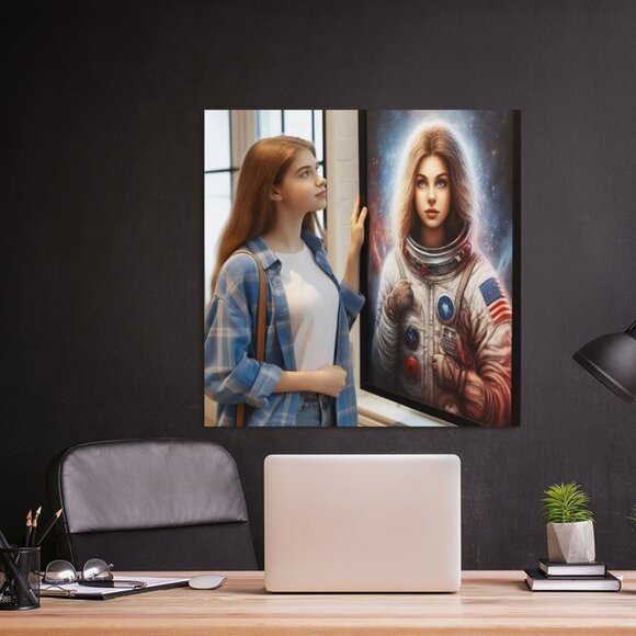 VISUALIZING THE FUTURE is a 16' x 16" original, GICLEE image on canvas LE w/COA - Picture 4 of 8